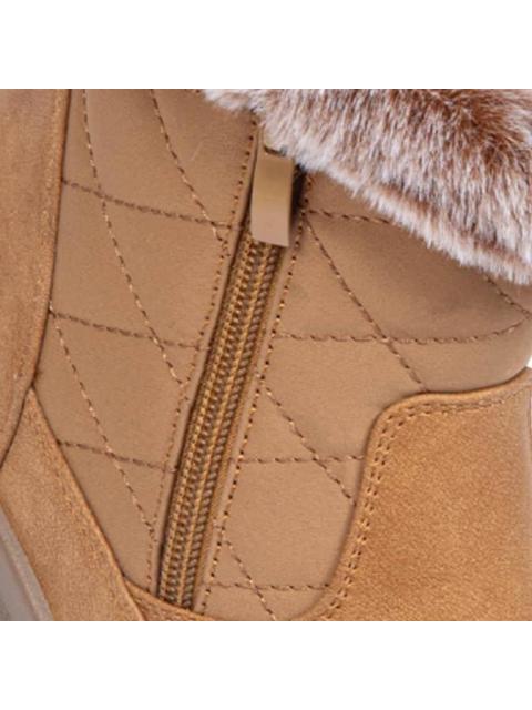BOTA CONFORT FORRO PELUCHE CAMEL SHOSH