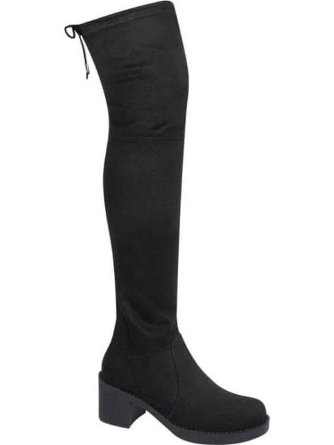 BOTA EXTRA LARGA ANTE STRETCH NEGRO TIERRA BENDITA