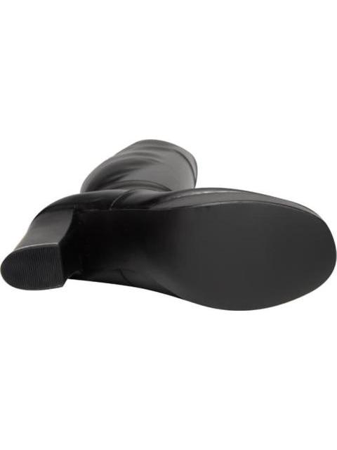 BOTA EXTRA LARGA STRETCH NEGRO YAELI FASHION