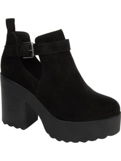 BOTA GAMUZA CON PLATAFORMA NEGRO TIERRA BENDITA