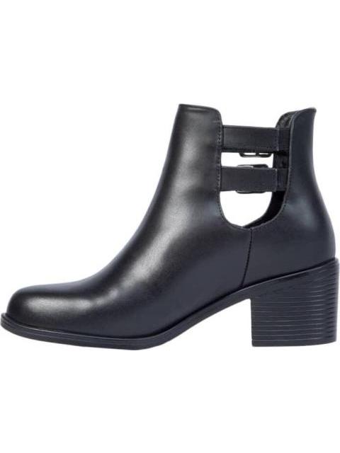 BOTA PIEL VACUNO CON ABERTURA NEGRO VIVIS SHOES