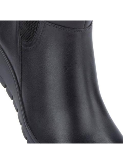 BOTA PIEL VACUNO CON ELASTICO NEGRO FLEXI