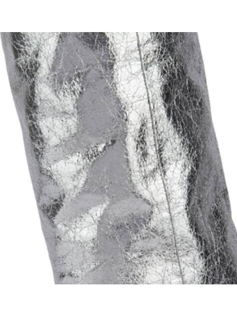 BOTA POLAINA METALICA PLATA THALIA SODI