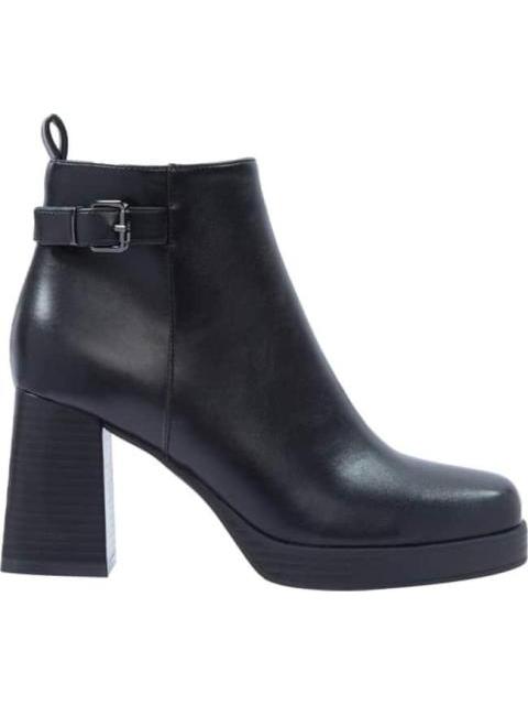 BOTA PU CON PLATAFORMA NEGRO SAO PAULO
