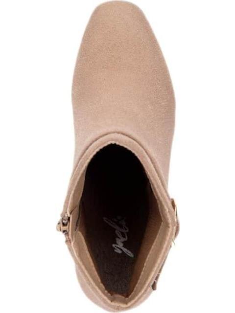 BOTA TACON CON PEDRERIA MAQUILLAJE YAELI