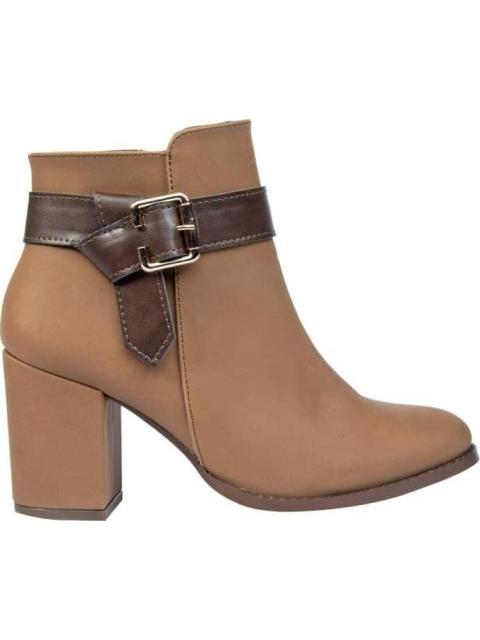 BOTA TEXANA ANTE HEBILLA TACON ANCHO CAMEL TIERRA BENDITA