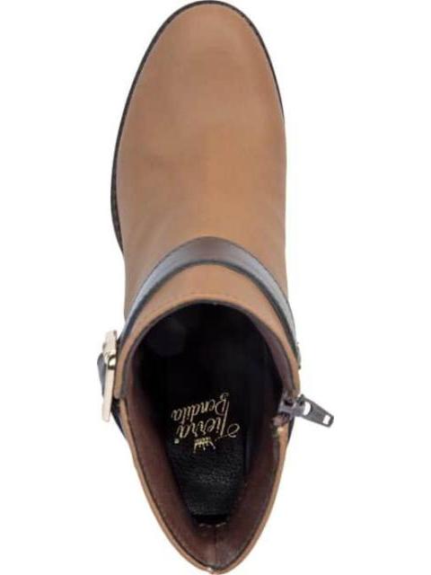 BOTA TEXANA ANTE HEBILLA TACON ANCHO CAMEL TIERRA BENDITA