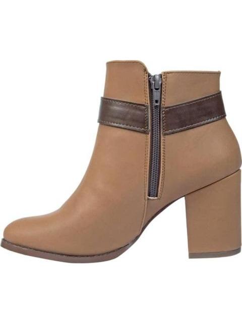 BOTA TEXANA ANTE HEBILLA TACON ANCHO CAMEL TIERRA BENDITA