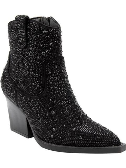 BOTA TEXANA CON PEDRERIA NEGRO THALIA SODI