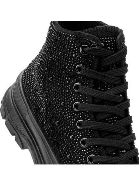 TENIS BOTA CON PEDRERIA NEGRO BELINDA PEREGRIN