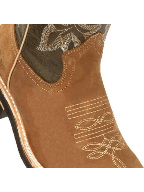BOTA VAQUERA BORDADA CAMEL JC MCCOY