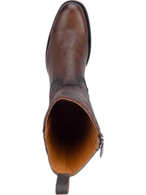 BOTA VAQUERA DE PIEL CAFE CUADRA