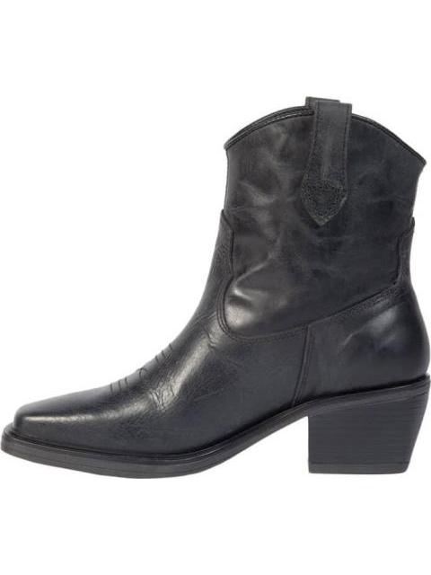 BOTA VAQUERA DE PIEL NEGRO LEVIS