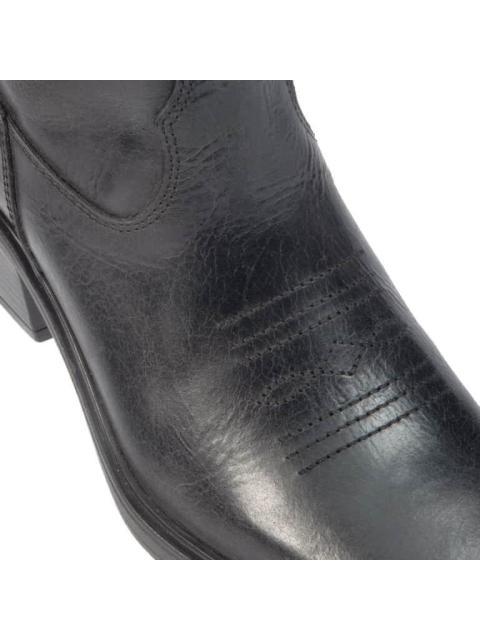 BOTA VAQUERA DE PIEL NEGRO LEVIS