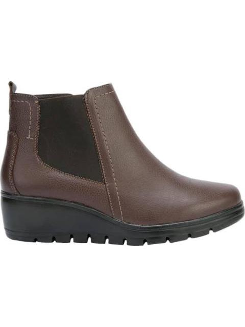 BOTIN CONFORT TACON DE CUÑA ROJO LADRILLO SHOSH CONFORT
