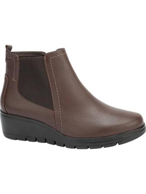 BOTIN CONFORT TACON DE CUÑA ROJO LADRILLO SHOSH CONFORT