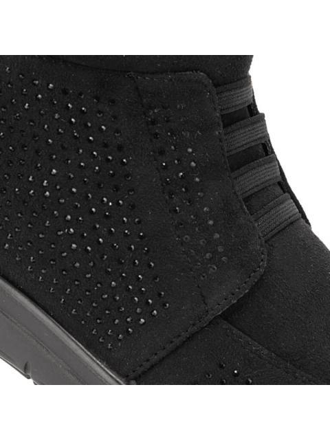 BOTIN GAMUZA NEGRO SHOSH CONFORT