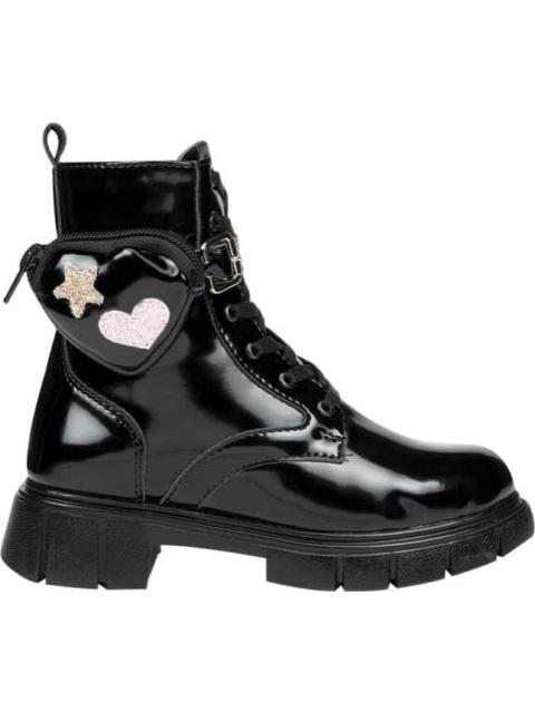 BOTIN MILITAR SUELA TRACK NEGRO BLASITO