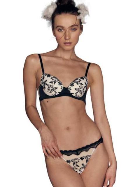 BRASIER BORDADO BLANCO/NEGRO LOVE TO LOUNGE