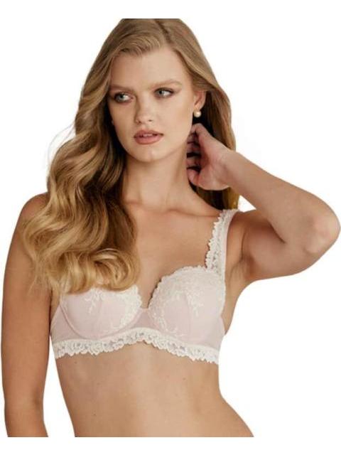 BRASIER BORDADO ROSA LOVE TO LOUNGE
