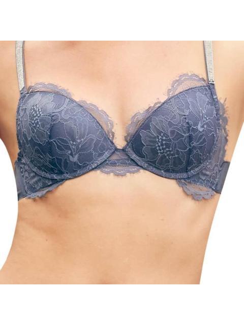 BRASIER TRANTES CON BRILLOS AZUL LOVE TO LOUNGE