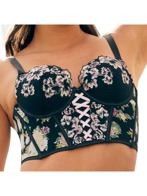 BRASIER BUSTIER NEGRO LOVE TO LOUNGE