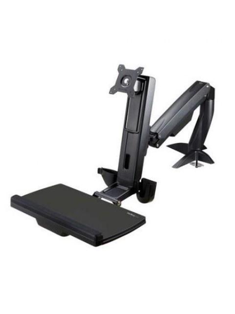 STARTECH  ESTACION DE TRABAJO DE PIE Y SENTADO HASTA 8KG PARA MONITOR 24 NEGRO