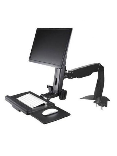 STARTECH  ESTACION DE TRABAJO DE PIE Y SENTADO HASTA 8KG PARA MONITOR 24 NEGRO
