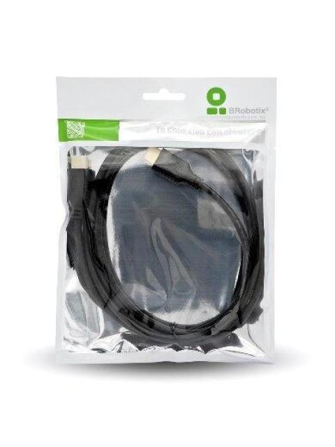 BROBOTIX CABLE HDMI DE ALTA VELOCIDAD HDMI 2.0 MACHO - HDMI 2.0 MACHO 4K 60HZ 1.8 METROS NEGRO