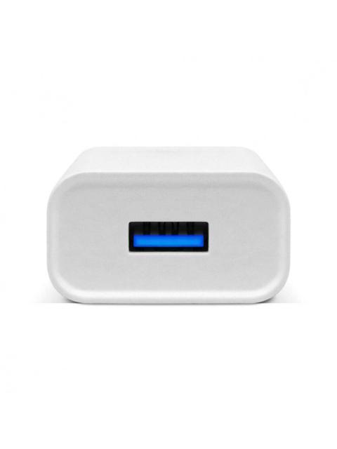 BROBOTIX CARGADOR DE PARED 6001318 5V 1X USB-A BLANCO - INCLUYE CABLE USB A - USB C