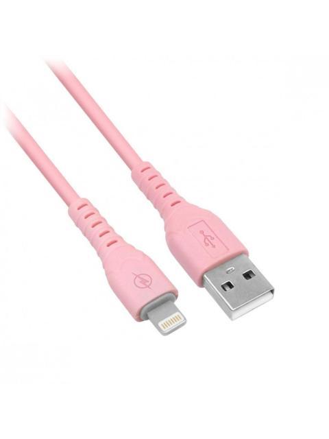 BROBOTIX CARGADOR DE PARED 6001363 5V 1X USB-A ROSA - INCLUYE CABLE USB A - LIGHTNING