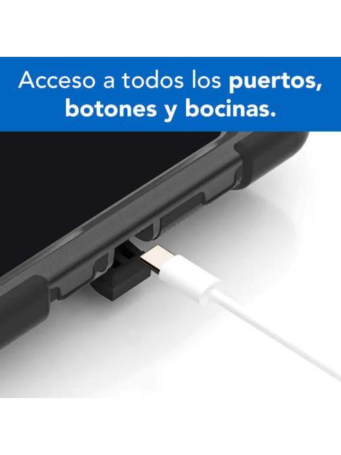 BROBOTIX FUNDA USO RUDO CON CORREA Y GIRO 360° PARA SAMSUNG GALAXY TAB S6 LITE NEGRO