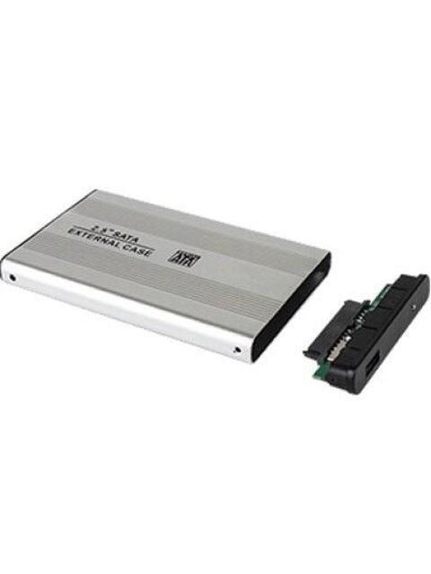 BROBOTIX GABINETE DE DISCO DURO 001663 2.5 SATA PLATA