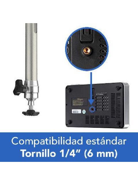 BROBOTIX SOPORTE DE PARED-TECHO PARA PROYECTOR MINI 963838 HASTA 5KG GRIS