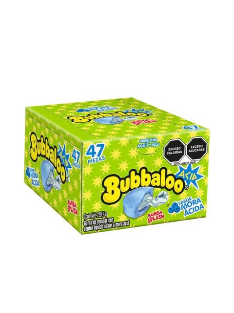 BUBBALOO CHICLE RELL ACIDO CON 47 PZ