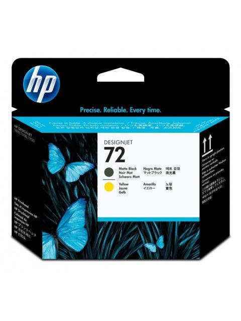 CABEZAL HP 72 NEGRO MATE-AMARILLO