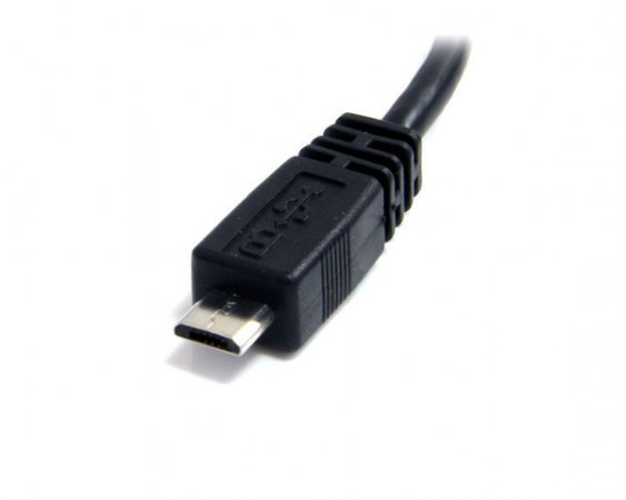 STARTECH  CABLE ADAPTADOR USB A MACHO - MICRO USB B MACHO PARA TELEFONO CELULAR 15CM NEGRO