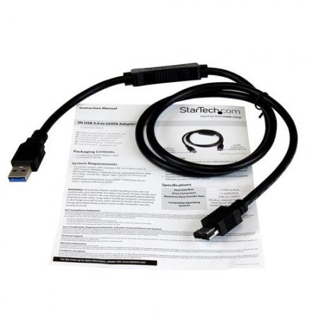 STARTECH  CABLE USB 3.0 - ESATA PARA DISCO DURO O SSD SATA 6GBPS 91CM