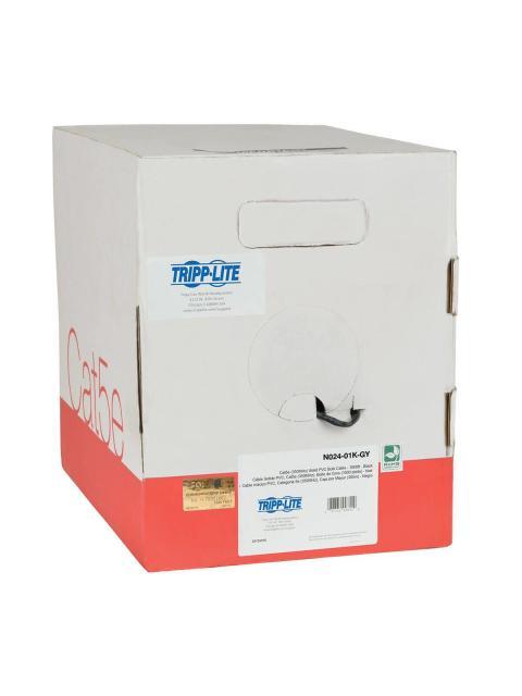 CABLE A GRANEL DE PVC CAT5E NUCLEU SOLIDO PLENUM GRIS 305M