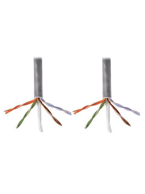 CABLE A GRANEL DE PVC CAT5E NUCLEU SOLIDO PLENUM GRIS 305M