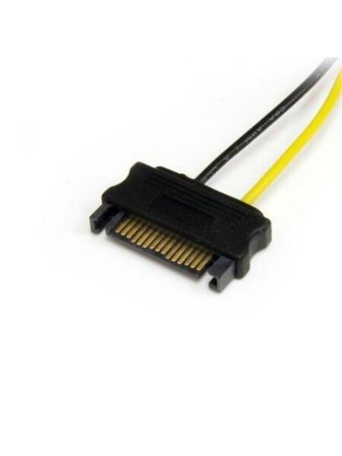 STARTECH  CABLE ADAPTADOR DE ALIMENTACION SATA A TARJETA DE VIDEO PCI EXPRESS 15CM