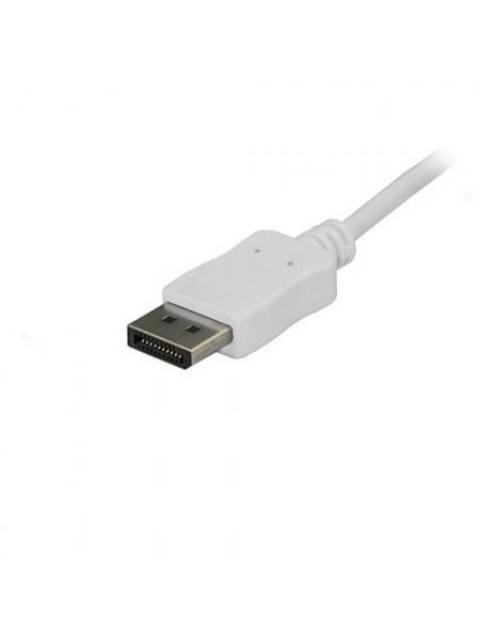 STARTECH  CABLE USB-C MACHO - DISPLAYPORT MACHO 1.8 METRO BLANCO
