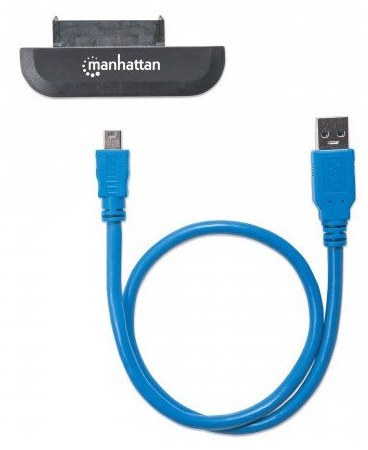 MANHATTAN ADAPTADOR SUPERSPEED USB 3.0 MACHO - SATA 2.5 MACHO 40CM