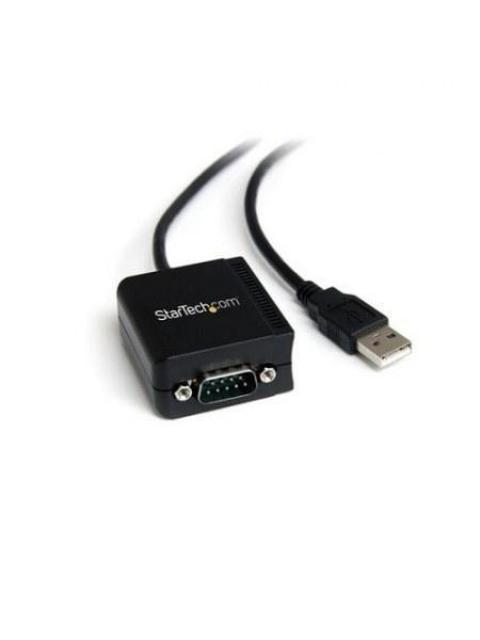STARTECH  CABLE USB A 1 PUERTO SERIE SERIAL RS232 DB9 FTDI AISLAMIENTO OPTICO 1.8 METROS