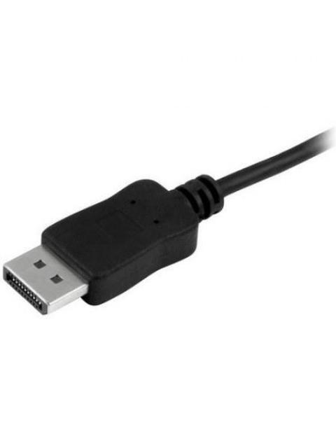 STARTECH  CABLE USB-C MACHO - DISPLAYPORT MACHO 1.8 METROS NEGRO