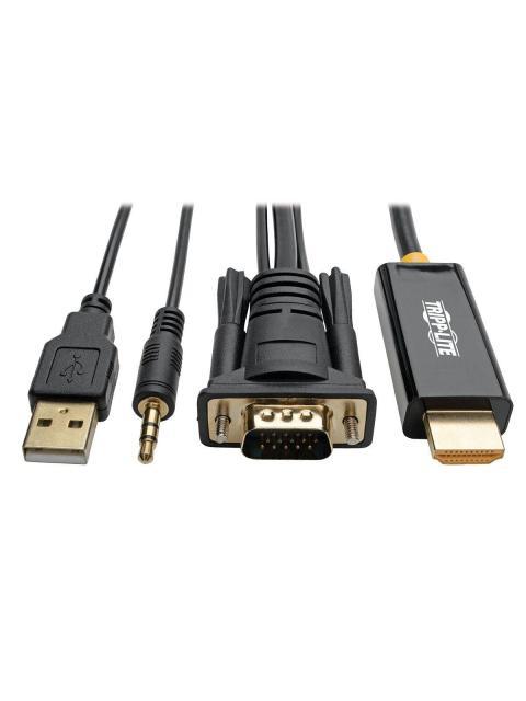 CABLE ADAPTADOR VGA+AUDIO HDMI ENERGIA USB 1920X1080 1.83M