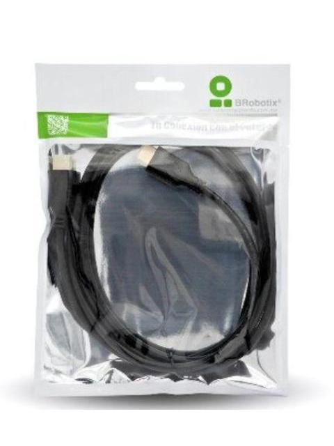CABLE BROBOTIX HDMI 2.0 MACHO - HDMI 2.0 MACHO 60HZ 90CM NEGRO 558933