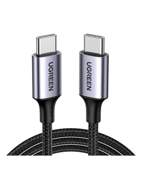 CABLE CARGA RAPIDA UGREEN USB C PD 60 W PROTECCION CARGA 2M COLOR NEGRO