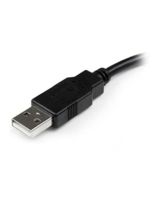 STARTECH  CABLE DE EXTENSION USB 2.0 MACHO - HEMBRA 15CM NEGRO