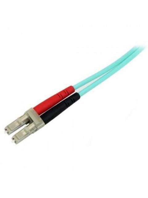 STARTECH  CABLE FIBRA OPTICA MULTIMODO DUPLEX OM3 LC MACHO - LC MACHO 3 METROS TURQUESA
